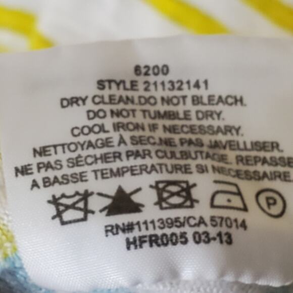 Tory Burch XL Striped 100% Linen top 3/4 Sleeve casual top Great condition - Picture 4 of 8